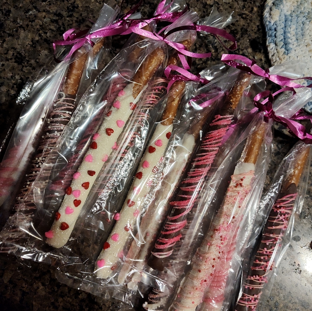 Chocolate covered pretzels